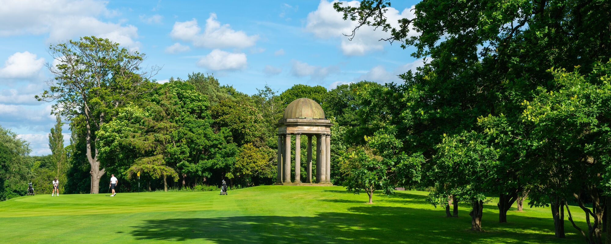 The iconic Temple on the 13th hole